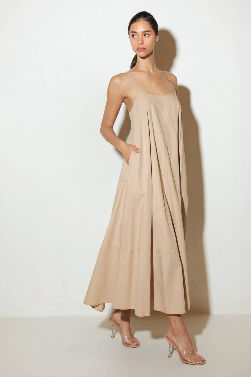 DAISY LANE WOVEN MIDI TENT DRESS Flying Tomato